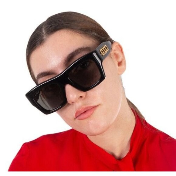 NEW GUCCI SUNGLASSES BLACK GREY WOMEN EYEWEAR GUCCI main image 4